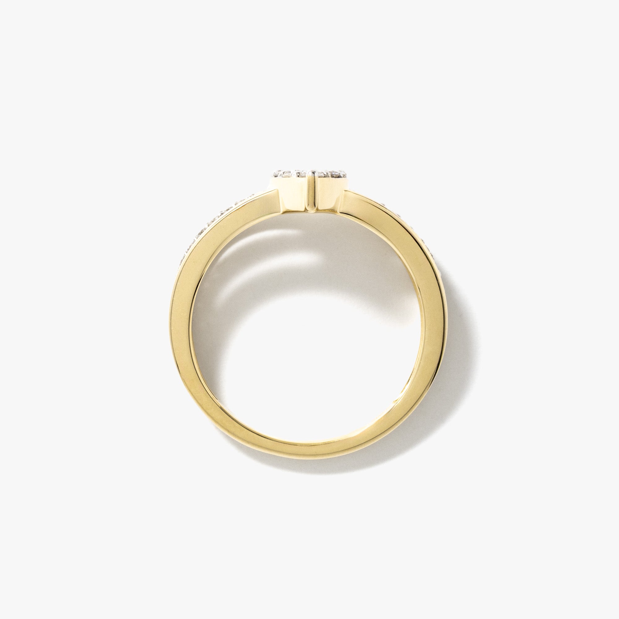 Diamond Cluster Ring 10K Yellow Gold (0.36 ct tw)