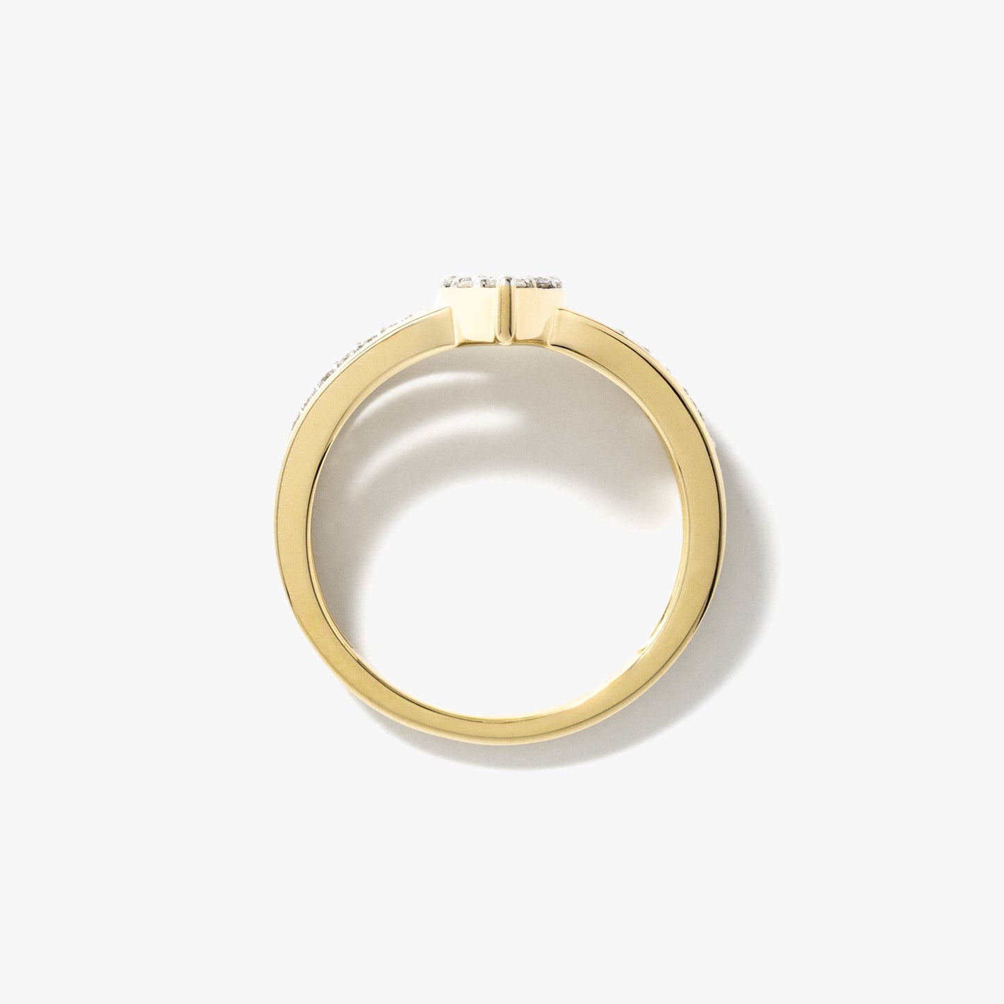 Diamond Cluster Ring in 10K Yellow Gold (0.36 ct tw)