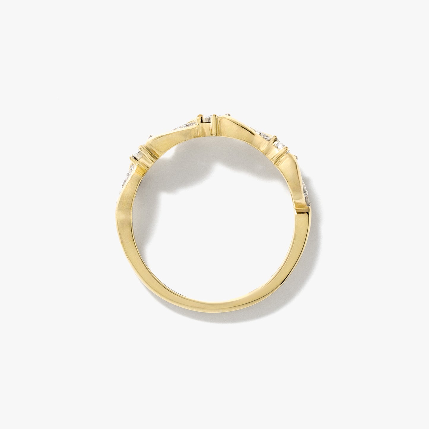Diamond Cluster Ring in 10K Yellow and White Gold (0.23 ct tw)