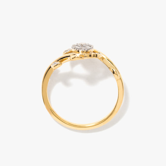 Vine Ring in 10K Yellow Gold (0.16 ct tw)