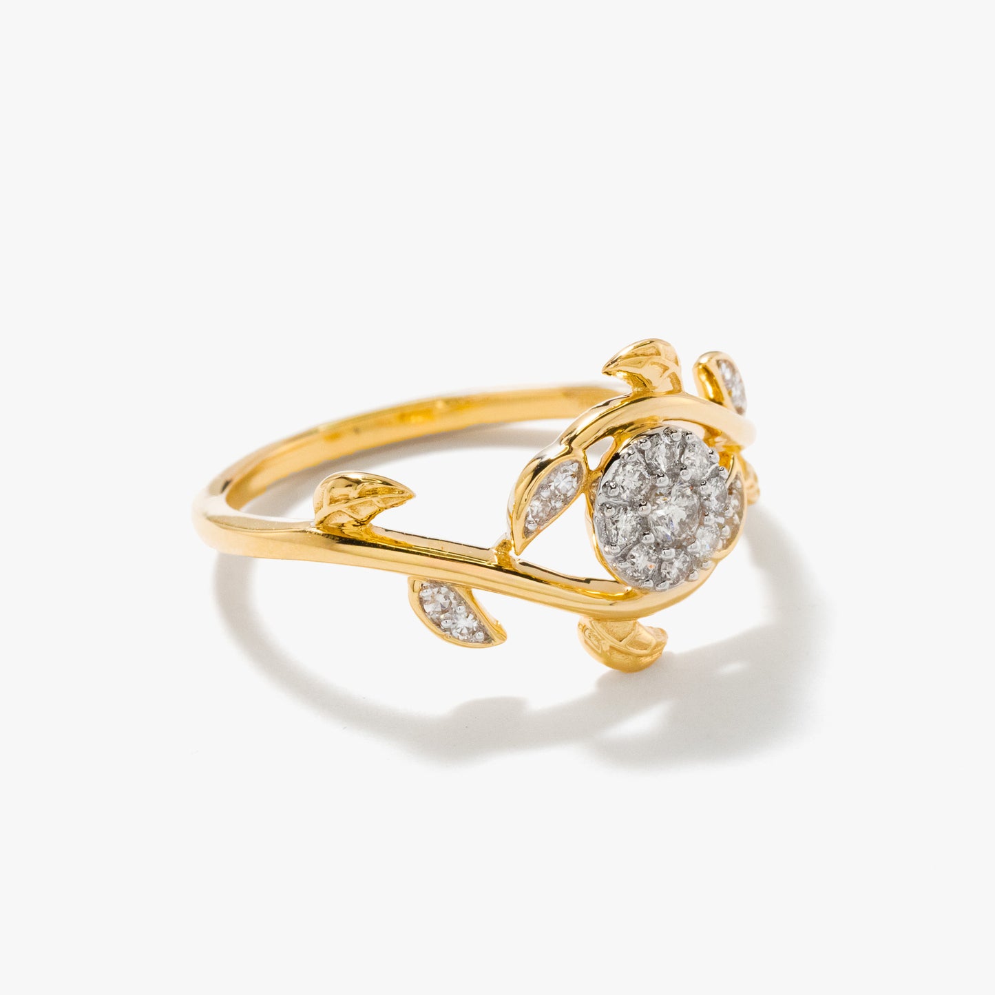 Vine Ring in 10K Yellow Gold (0.16 ct tw)
