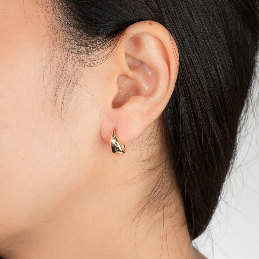 Drop Stud Earrings in 10K Yellow Gold