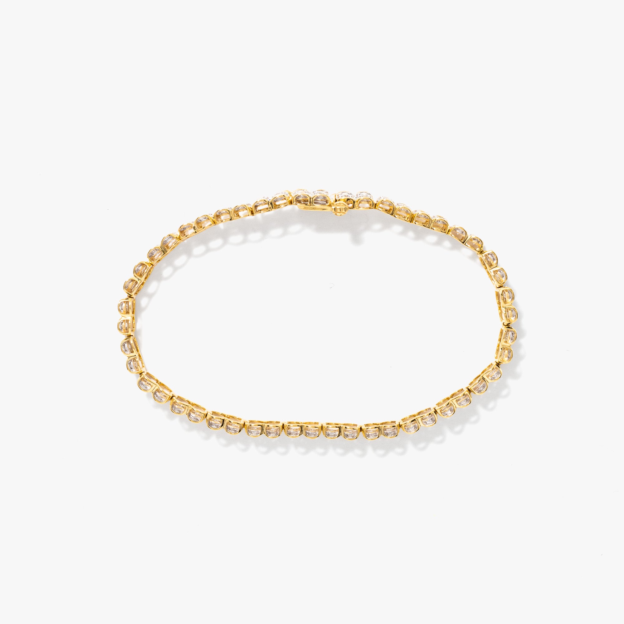 Diamond Tennis Bracelet in 10K Yellow and White Gold (2.00ct tw)