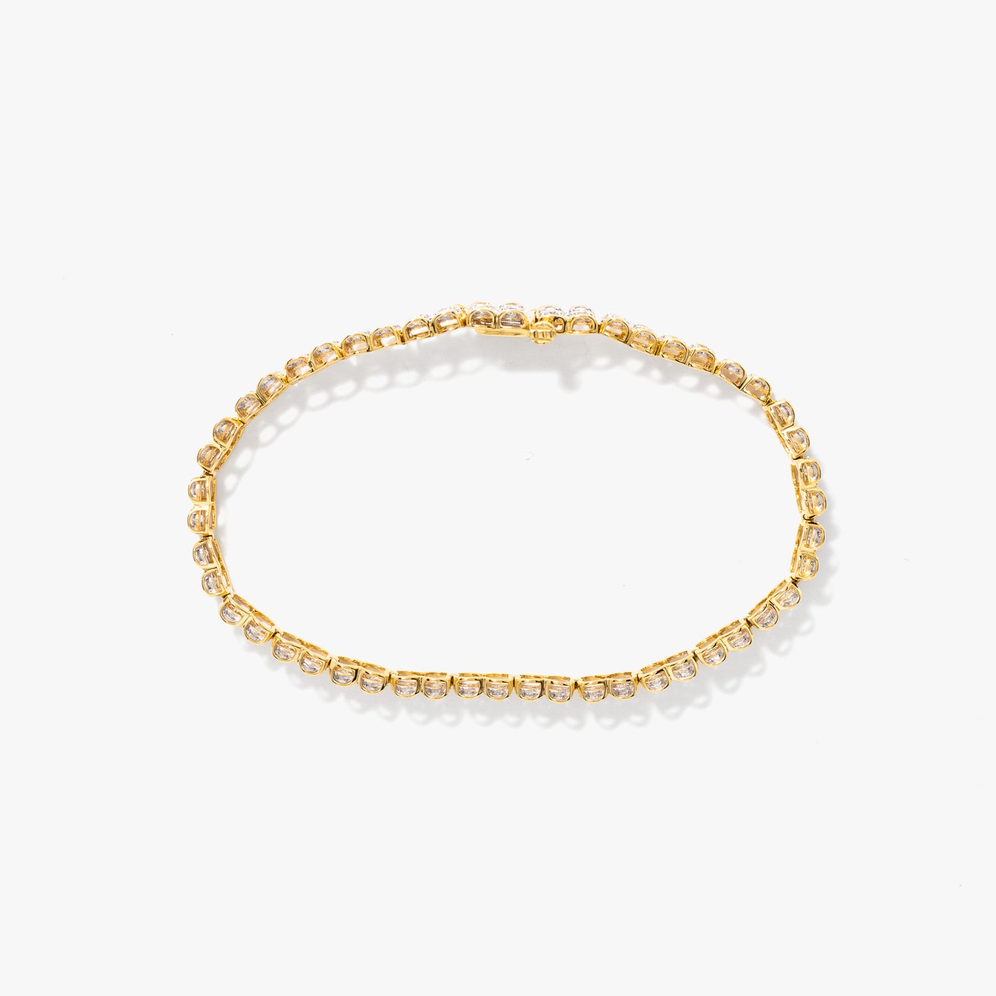 Diamond Tennis Bracelet in 10K Yellow and White Gold (2.00ct tw)