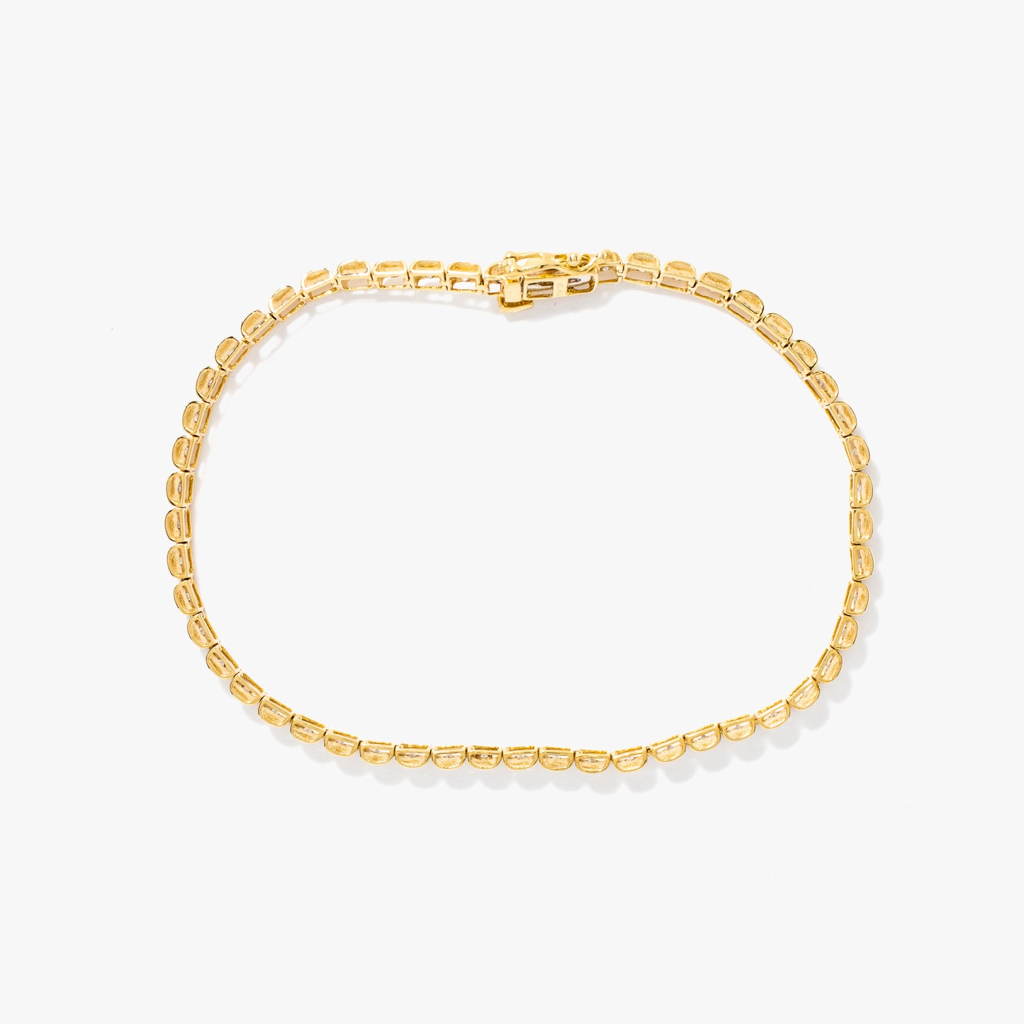 Diamond Tennis Bracelet in 10K Yellow and White Gold (1.00ct tw)