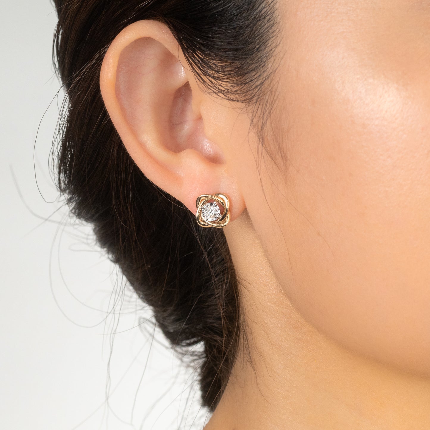 Diamond Jacket Earring in 10K White and Yellow Gold (0.30 ct tw)
