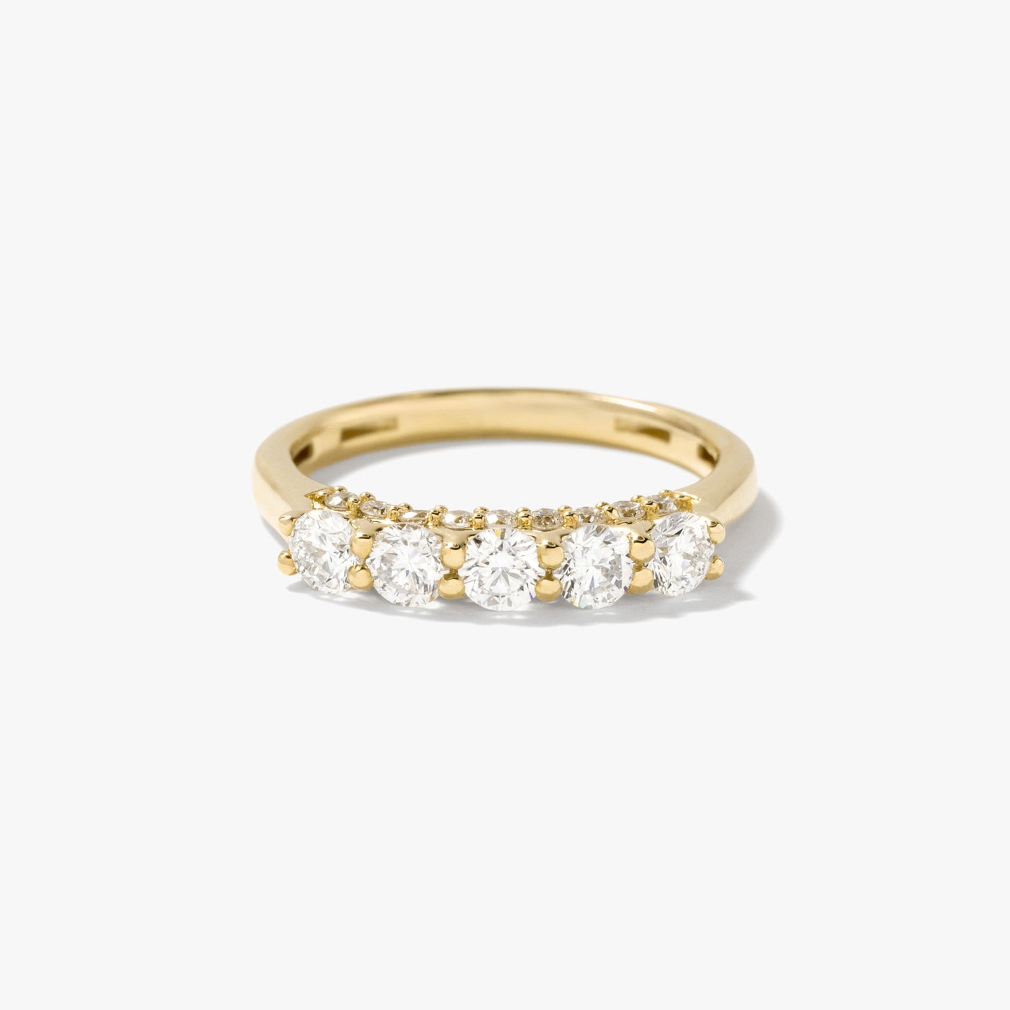 Lab Grown Diamond Anniversary Band 10K Yellow Gold (1.00 ct tw)