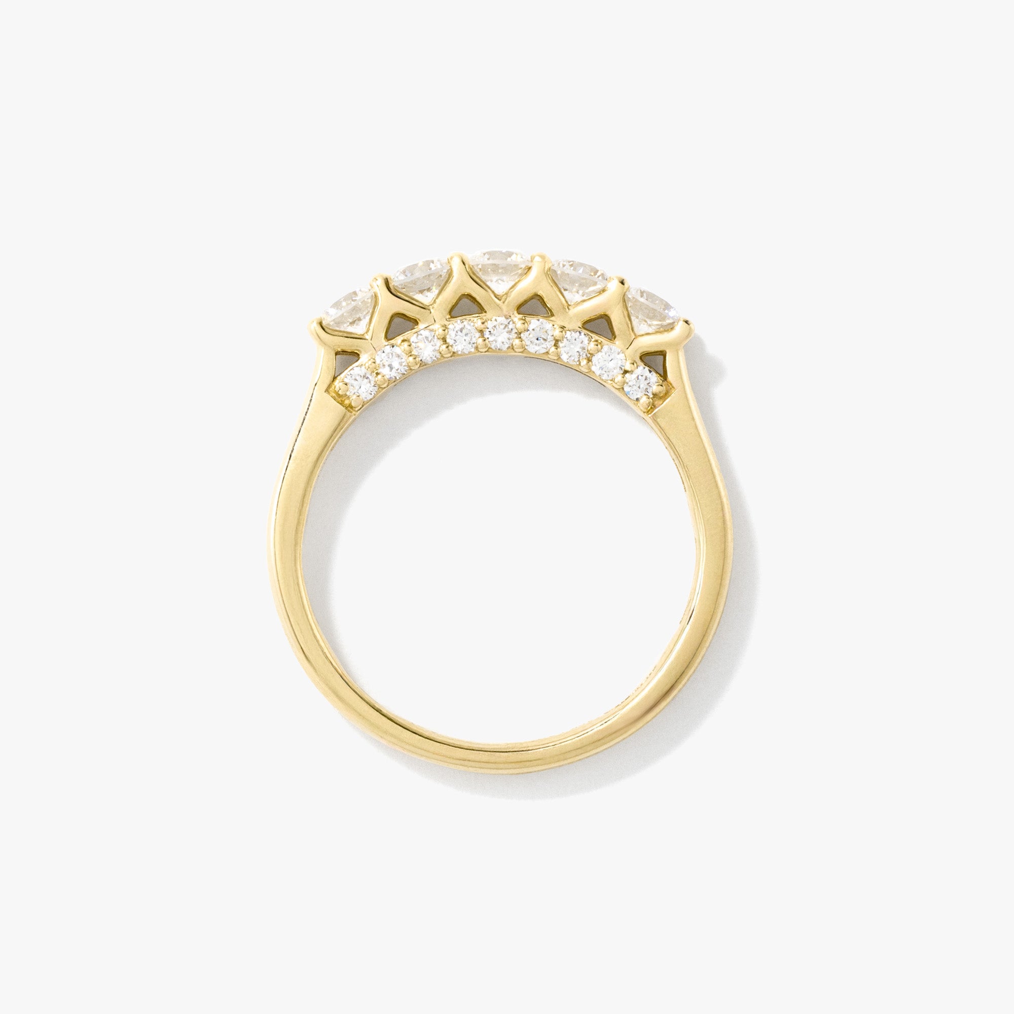 Lab Grown Diamond Anniversary Band 10K Yellow Gold (1.00 ct tw)