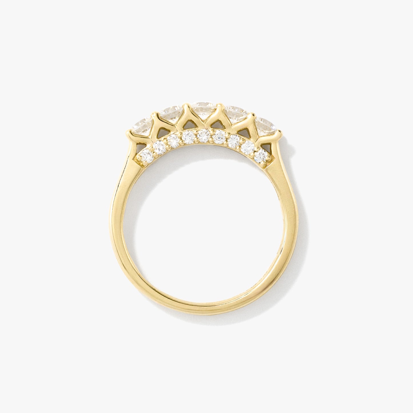 Lab Grown Diamond Anniversary Band 10K Yellow Gold (1.00 ct tw)