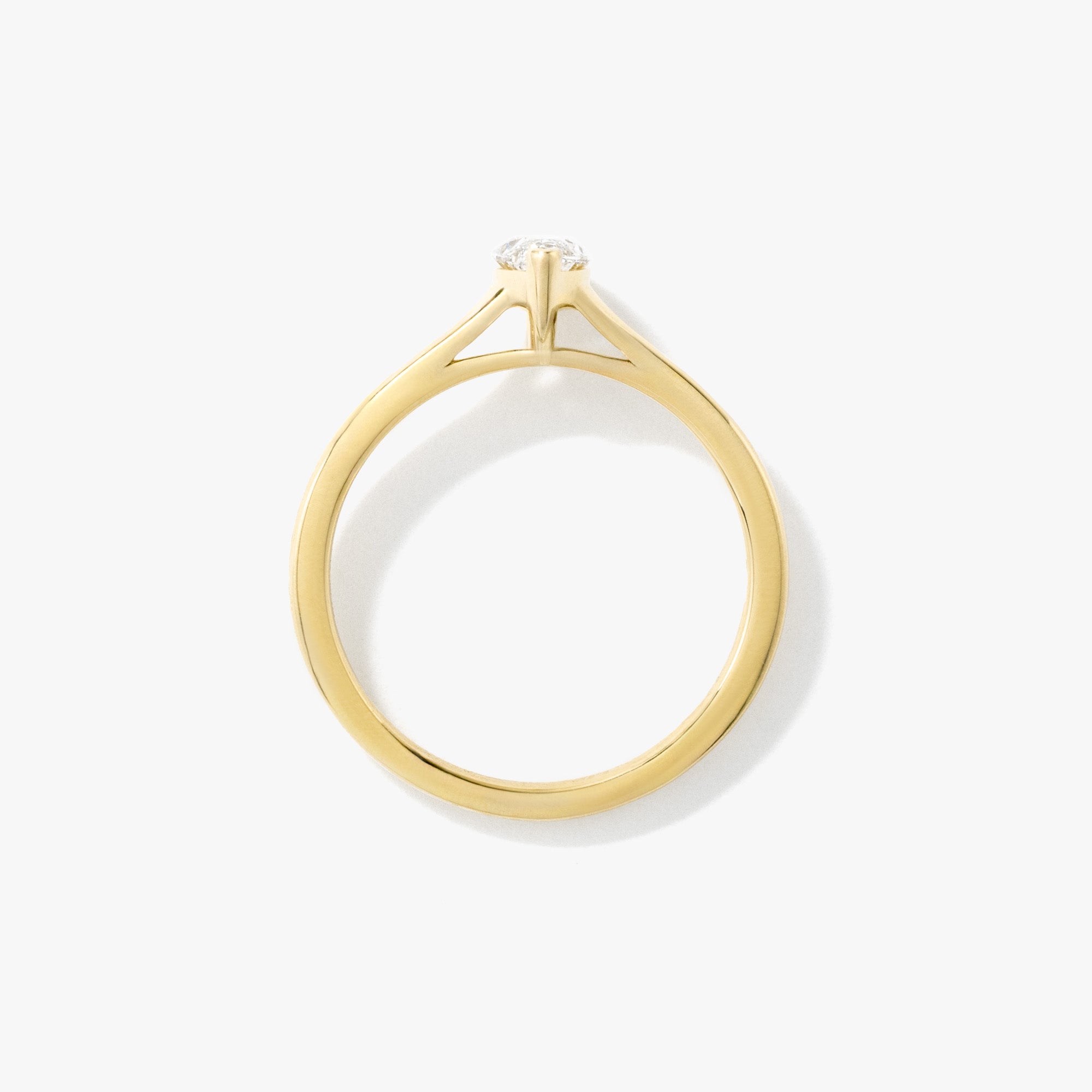 Marquise Lab Grown Diamond Ring 10K Yellow Gold (0.50 ct tw)
