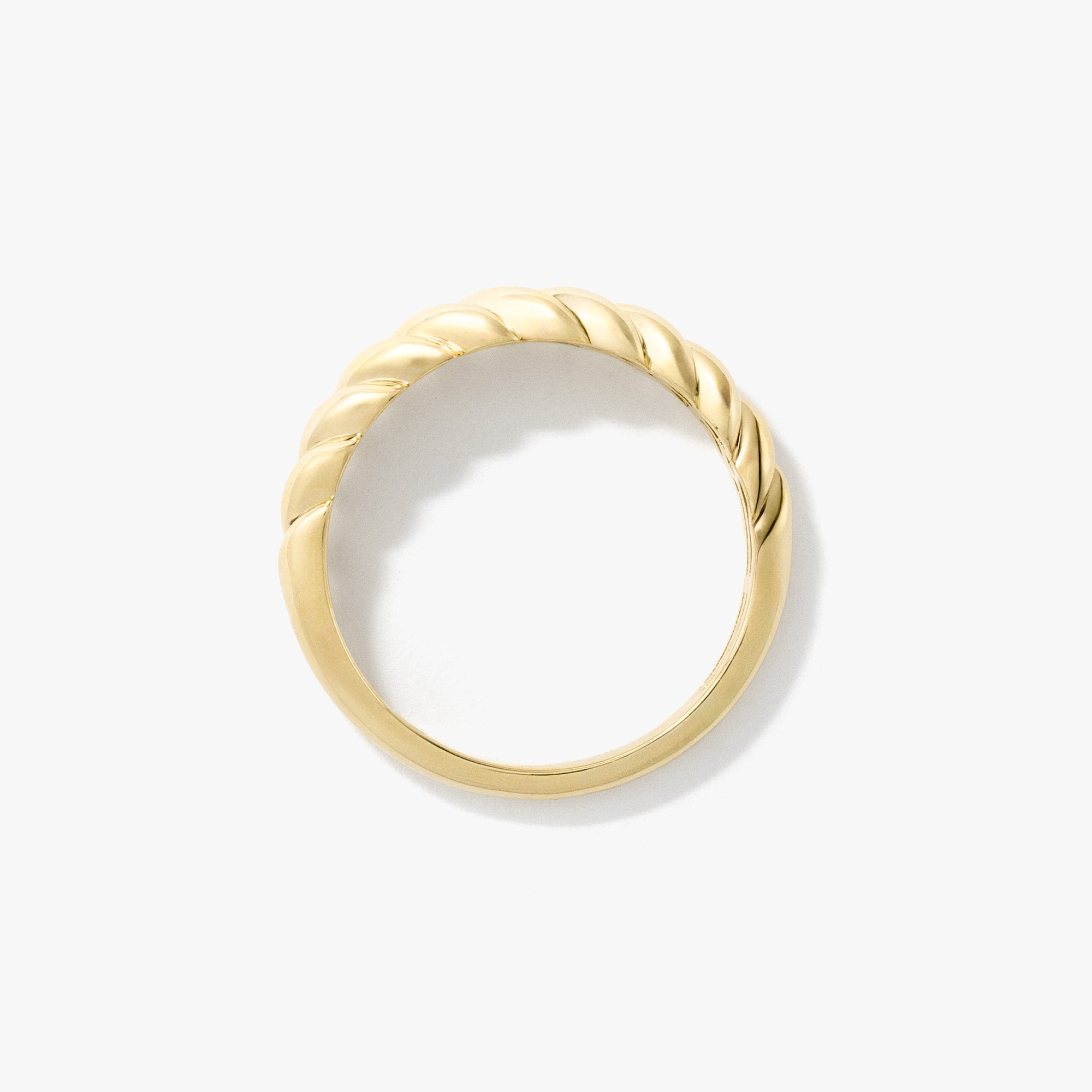 Hollow Baguette Ring 10K Yellow Gold