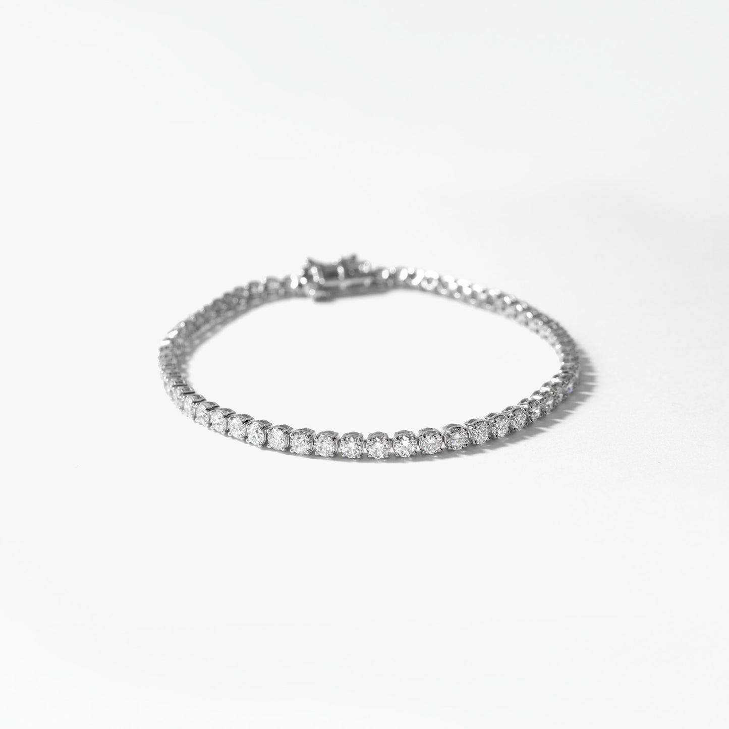 Lab Grown Diamond Bracelet in 14K White Gold (5.00 ct tw)
