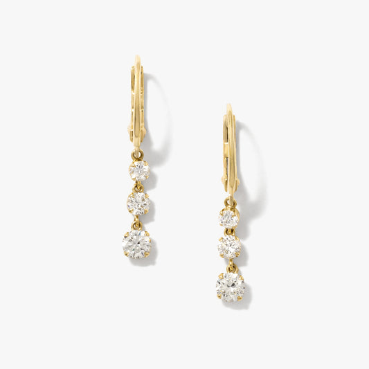 Lab Grown Diamond Earrings in 10K Yellow Gold (1.00 ct tw)