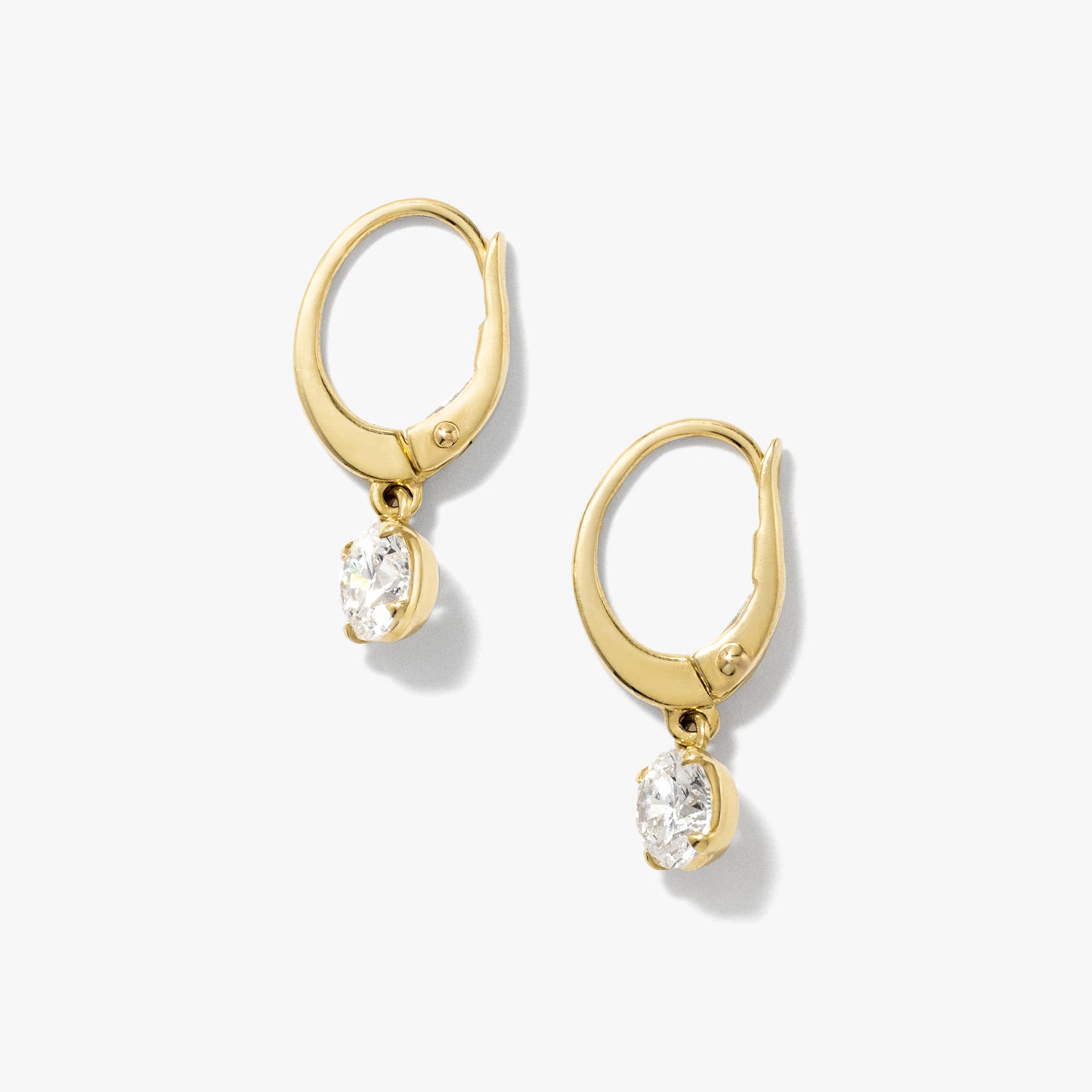 Lab Grown Diamond Earrings in 14K Yellow Gold (1.00 ct tw)