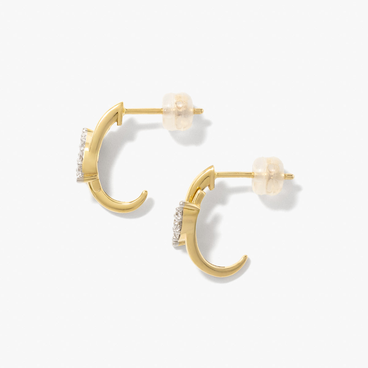 Diamond Hook Earrings in 10K Yellow Gold (0.20 ct tw)
