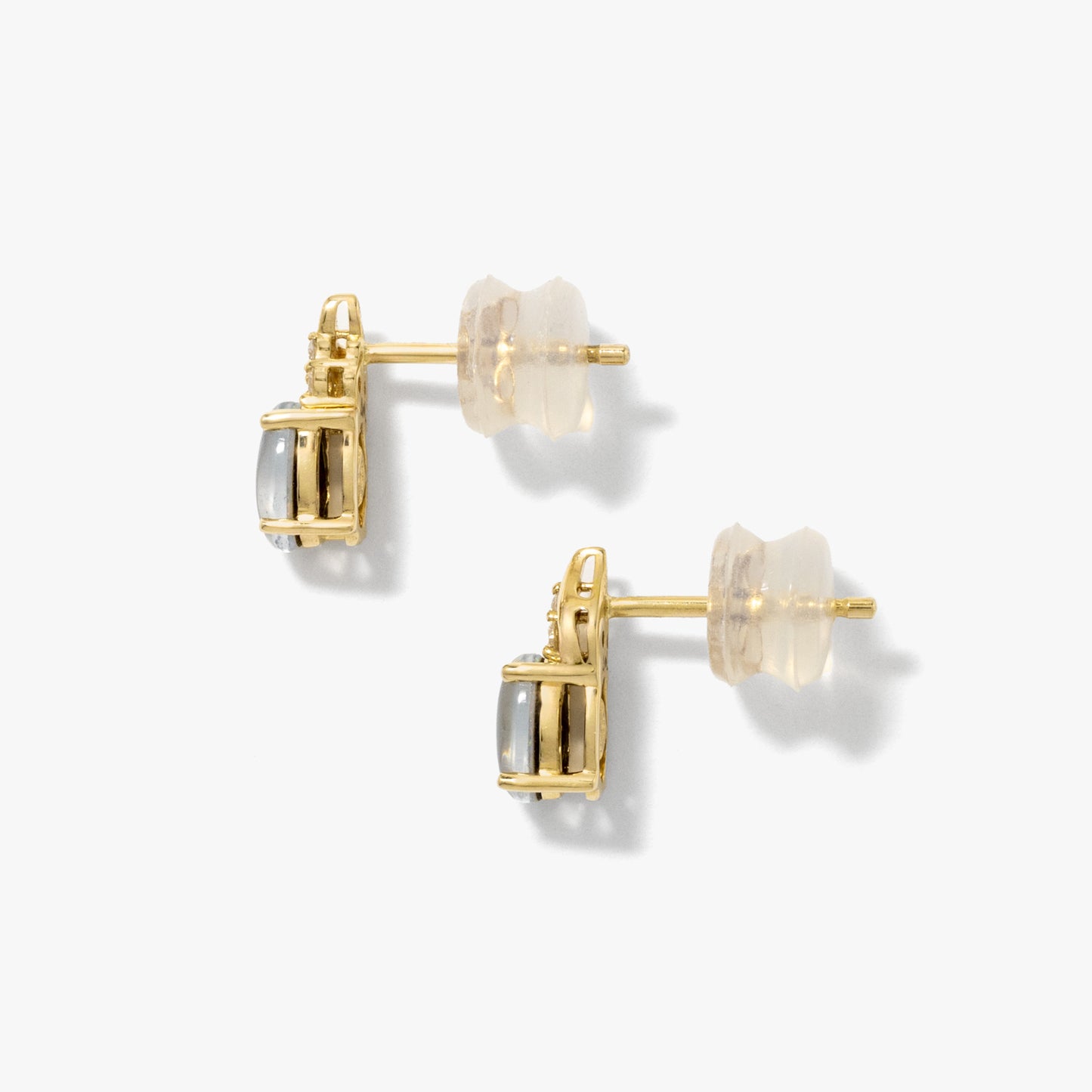 Triplet Opal Earrings in 10K Yellow Gold