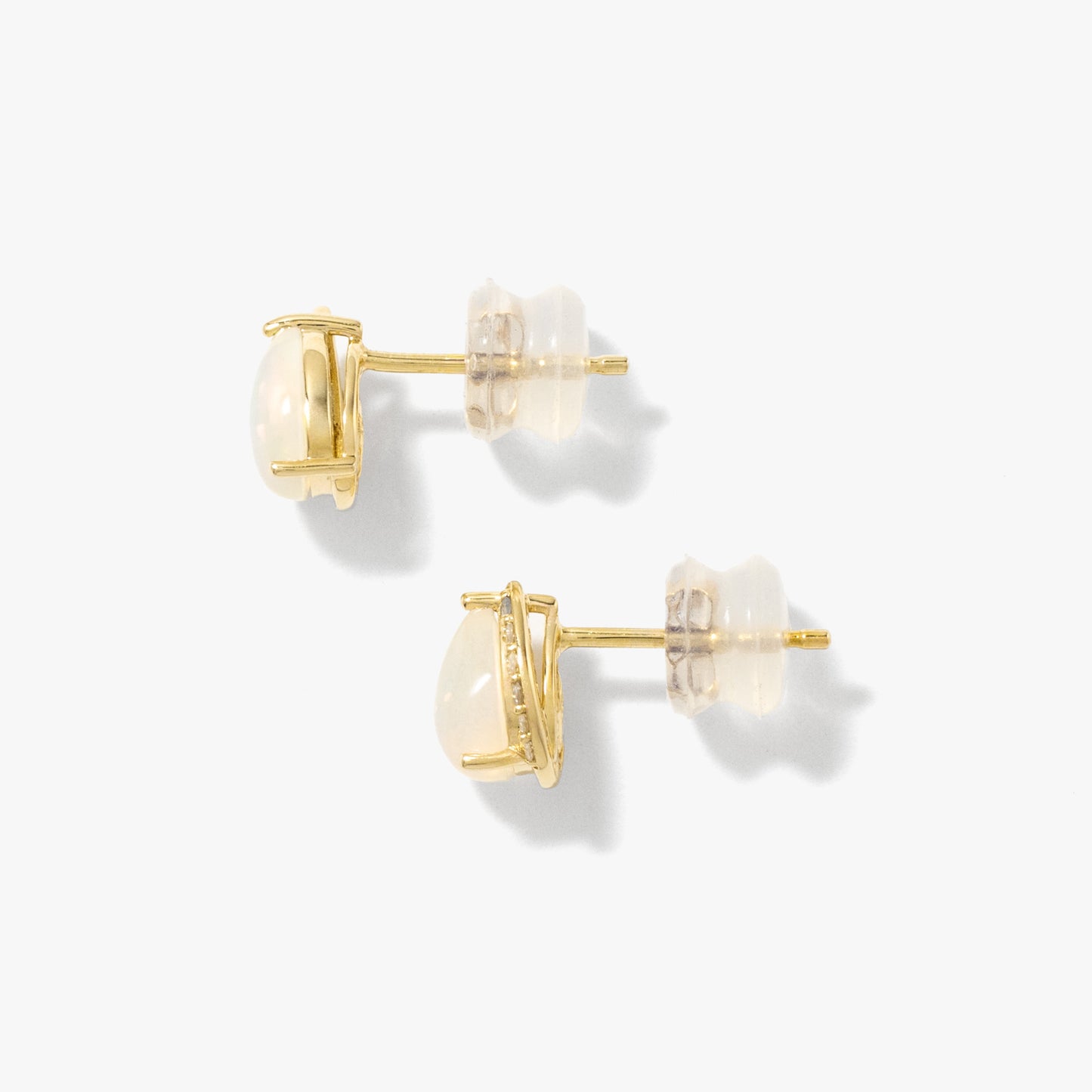 Opal Earrings in 10K Yellow Gold