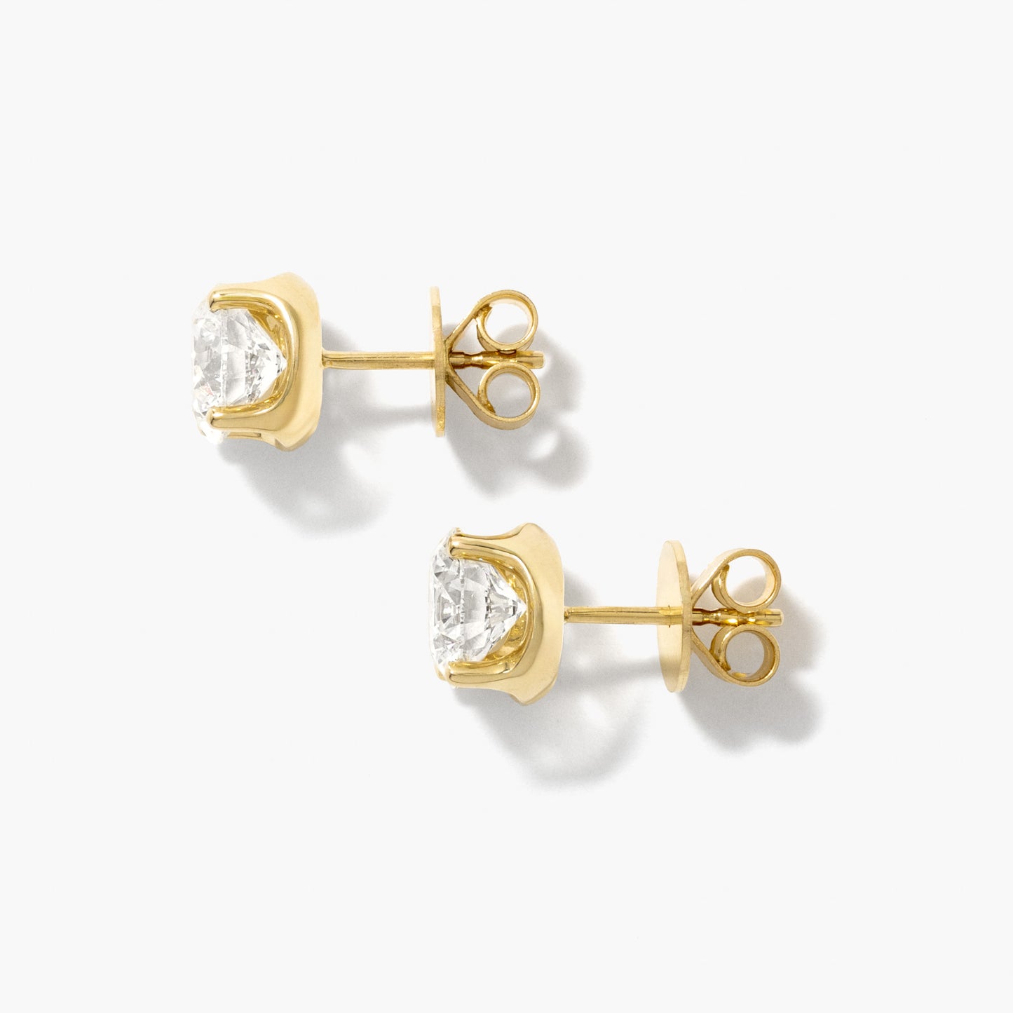 Lab Grown Diamond Stud Earrings in 14K Yellow Gold (3.00 ct tw)