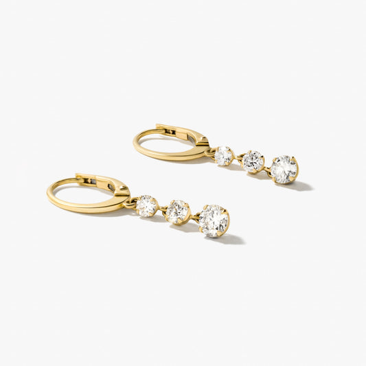 Lab Grown Diamond Earrings in 10K Yellow Gold (1.00 ct tw)