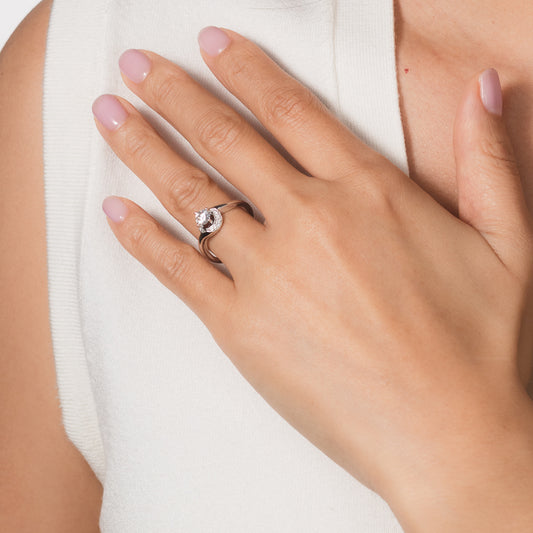 Diamond Engagement Ring in 14K White Gold (0.50 ct tw)