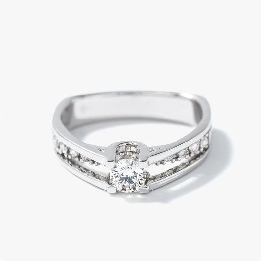 - Catherine - 10K White Gold Diamond Engagement Ring (0.50 ct tw)