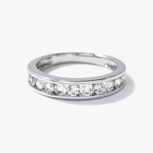 Channel Set Diamond Band in 14K White Gold (0.70 ct tw)