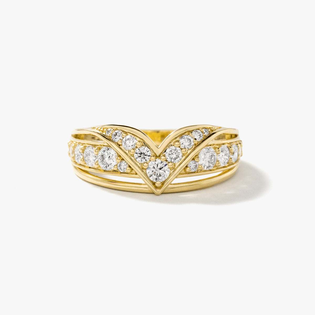 Lab Grown Diamond Cluster Ring in 10K Yellow Gold (0.70 ct tw)