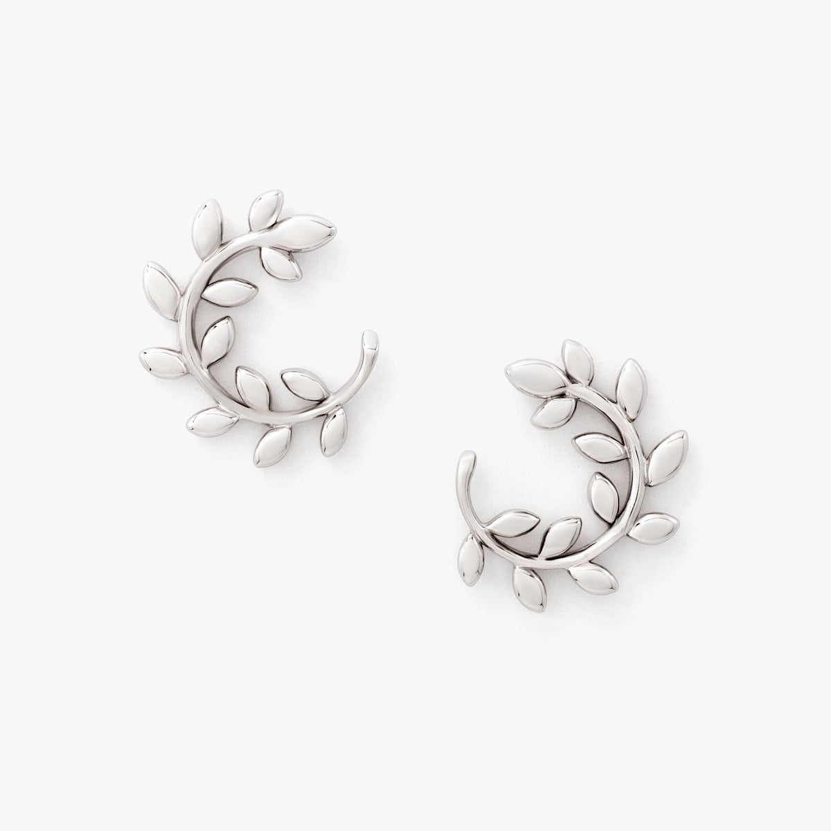 SilverNova Silver Leaf Earrings