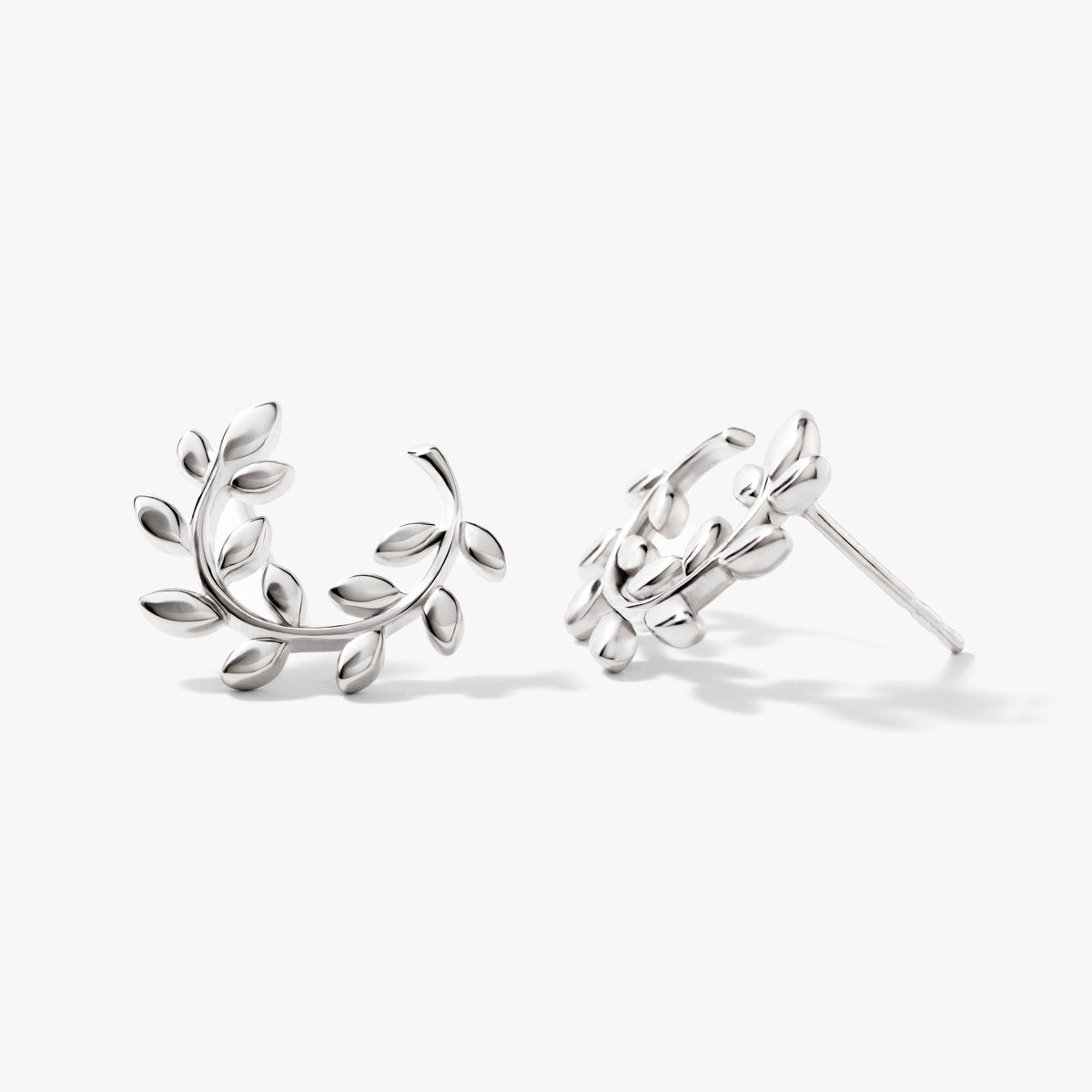SilverNova Silver Leaf Earrings