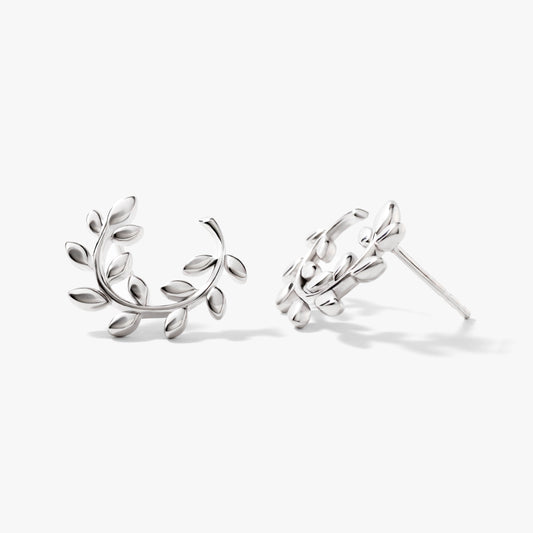 SilverNova Silver Leaf Earrings