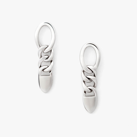 SilverNova Silver Dangle Chain Earrings