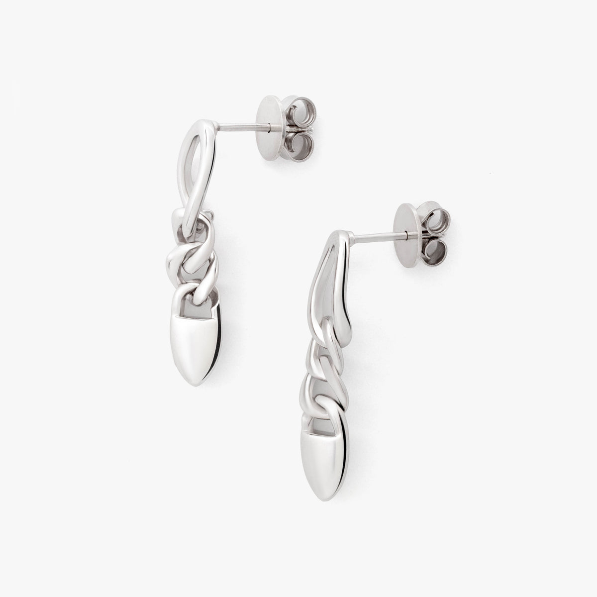 SilverNova Silver Dangle Chain Earrings