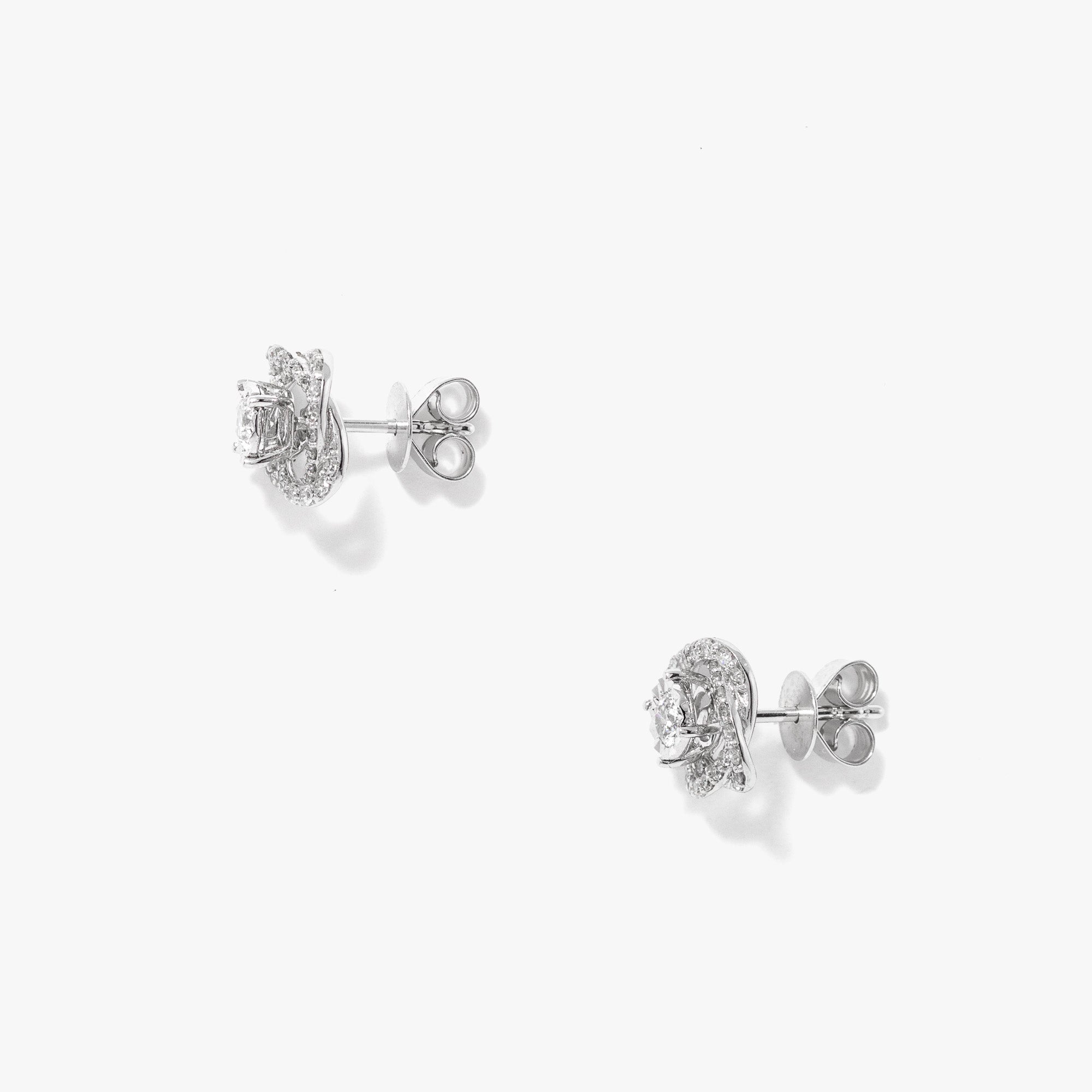 Diamond Jacket Earring in 10K White Gold (0.70 ct tw)