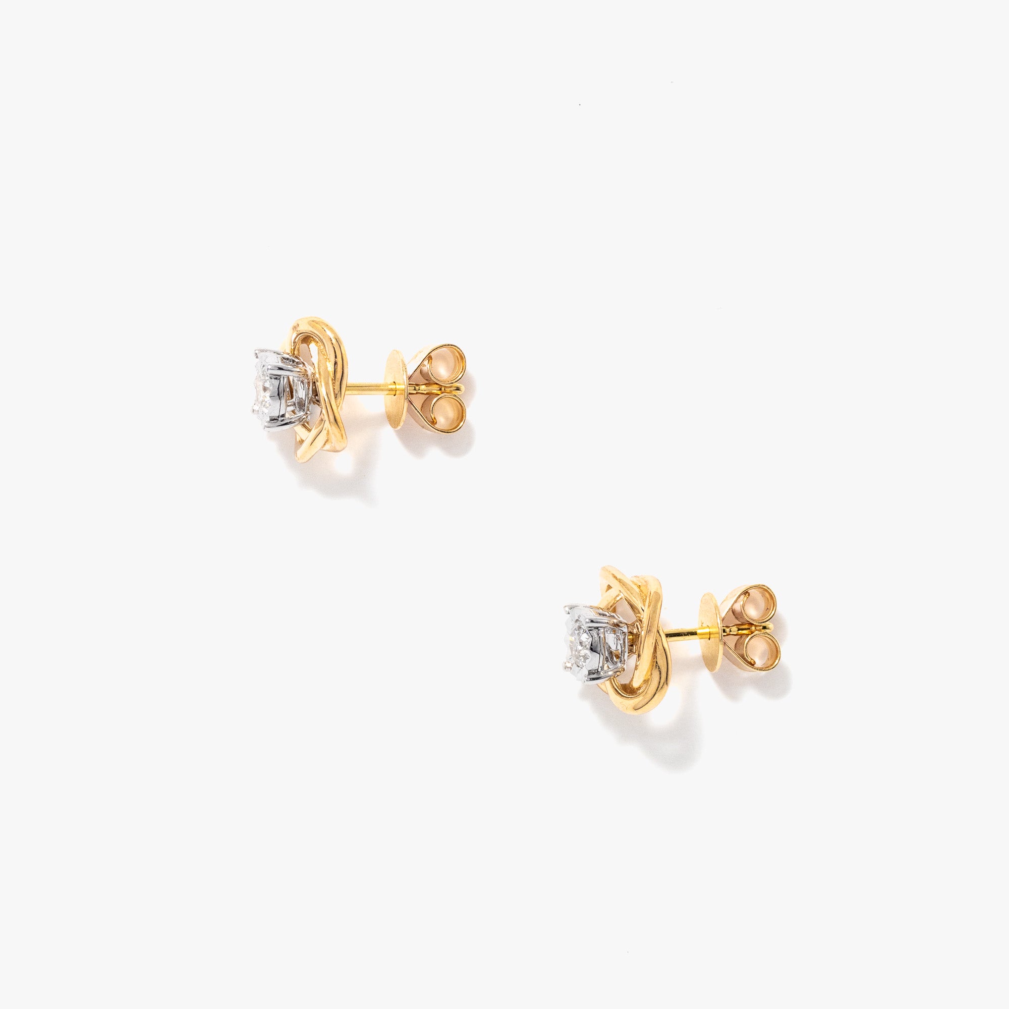 Diamond Jacket Earring in 10K White and Yellow Gold (0.30 ct tw)
