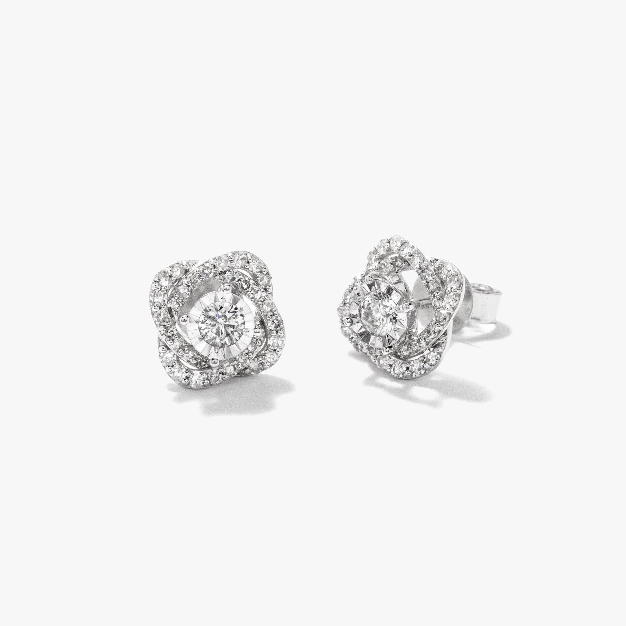 Diamond Jacket Earring in 10K White Gold (0.70 ct tw)