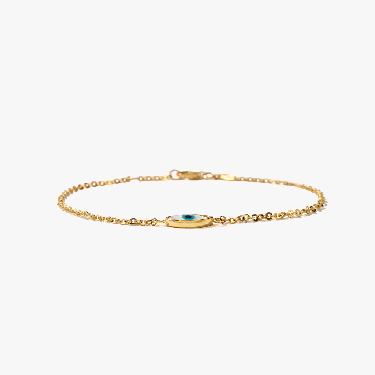 Evil Eye Bracelet in 10K Yellow Gold