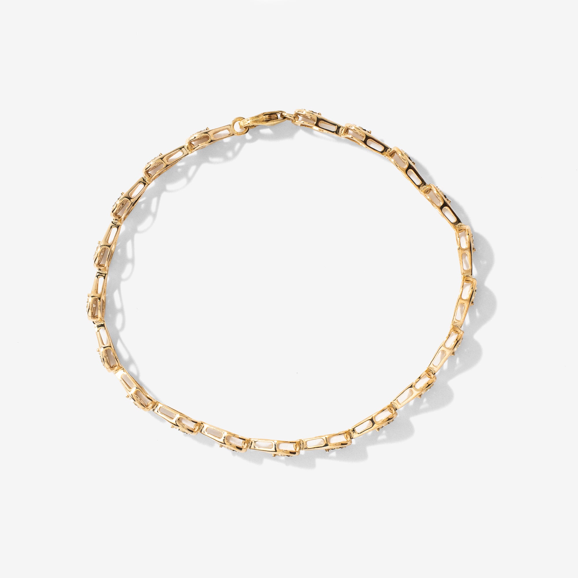 Diamond Bracelet in 10K Yellow and White Gold (0.50 ct tw)