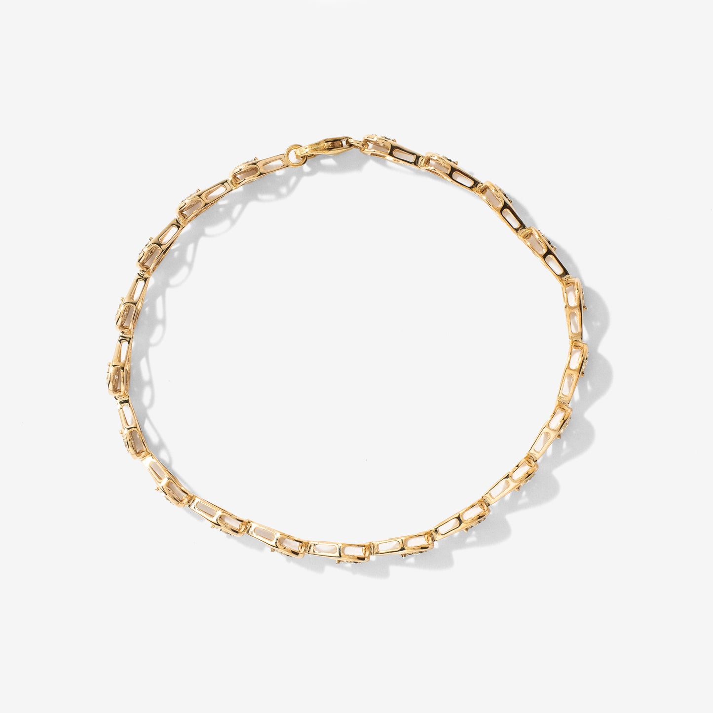 Diamond Bracelet in 10K Yellow and White Gold (0.50 ct tw)