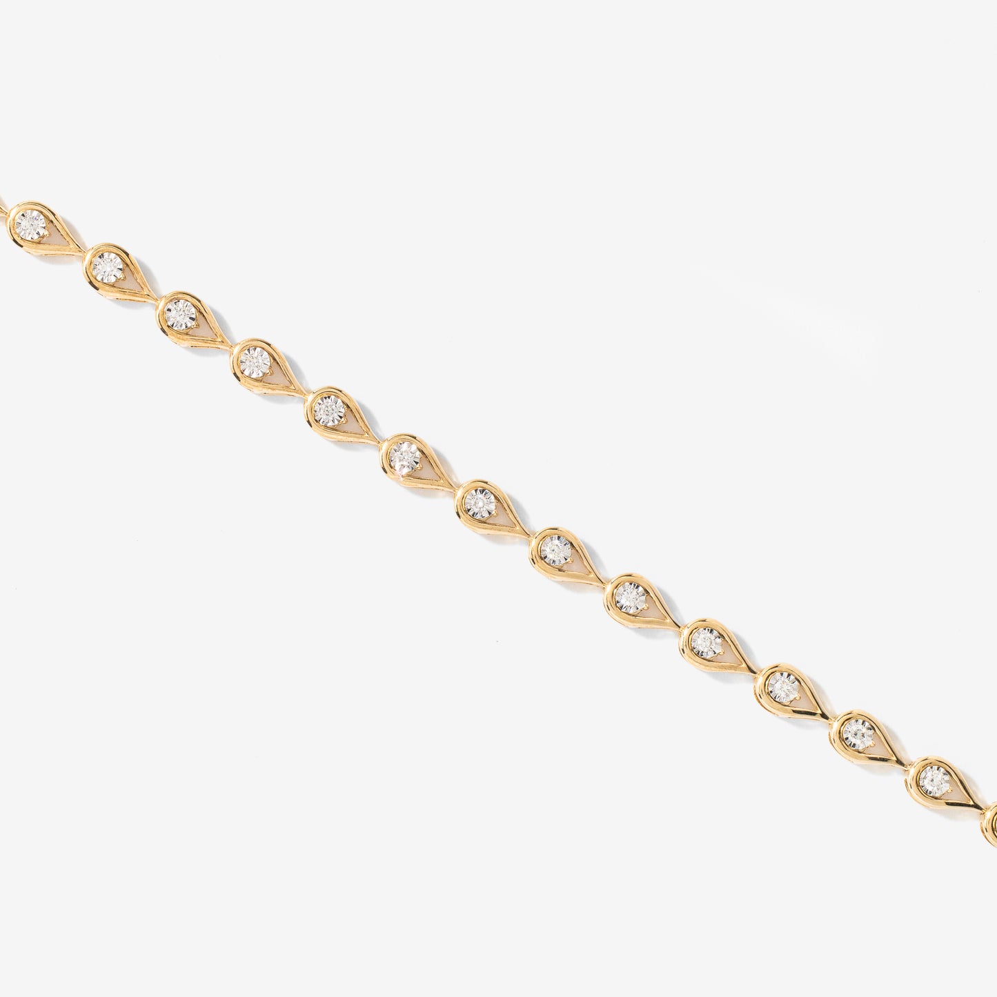 Diamond Bracelet in 10K Yellow and White Gold (0.50 ct tw)