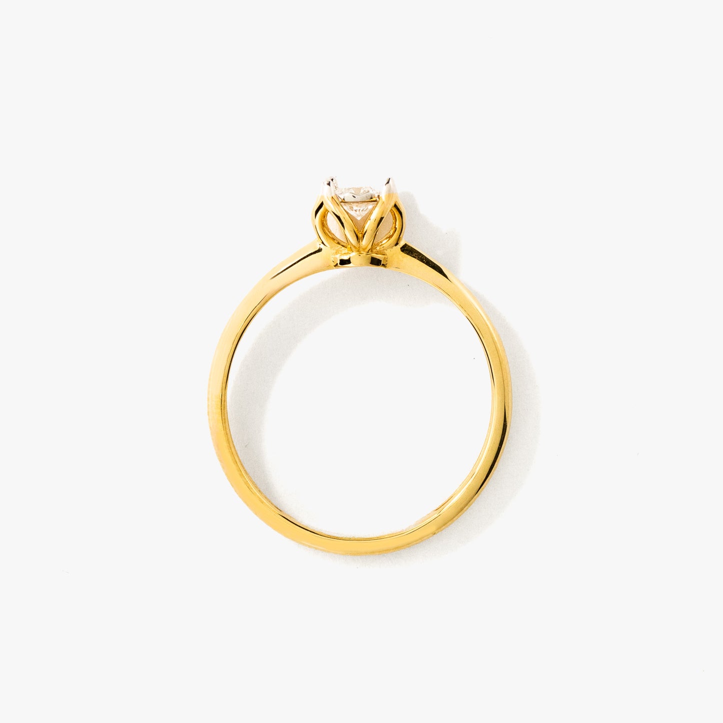 10K Yellow and White Gold Diamond Promise Ring (0.16 ct tw)