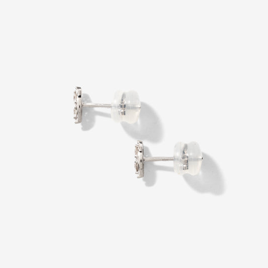 Marquise Shape Diamond Stud Earrings in 10K White Gold (0.16 ct tw)