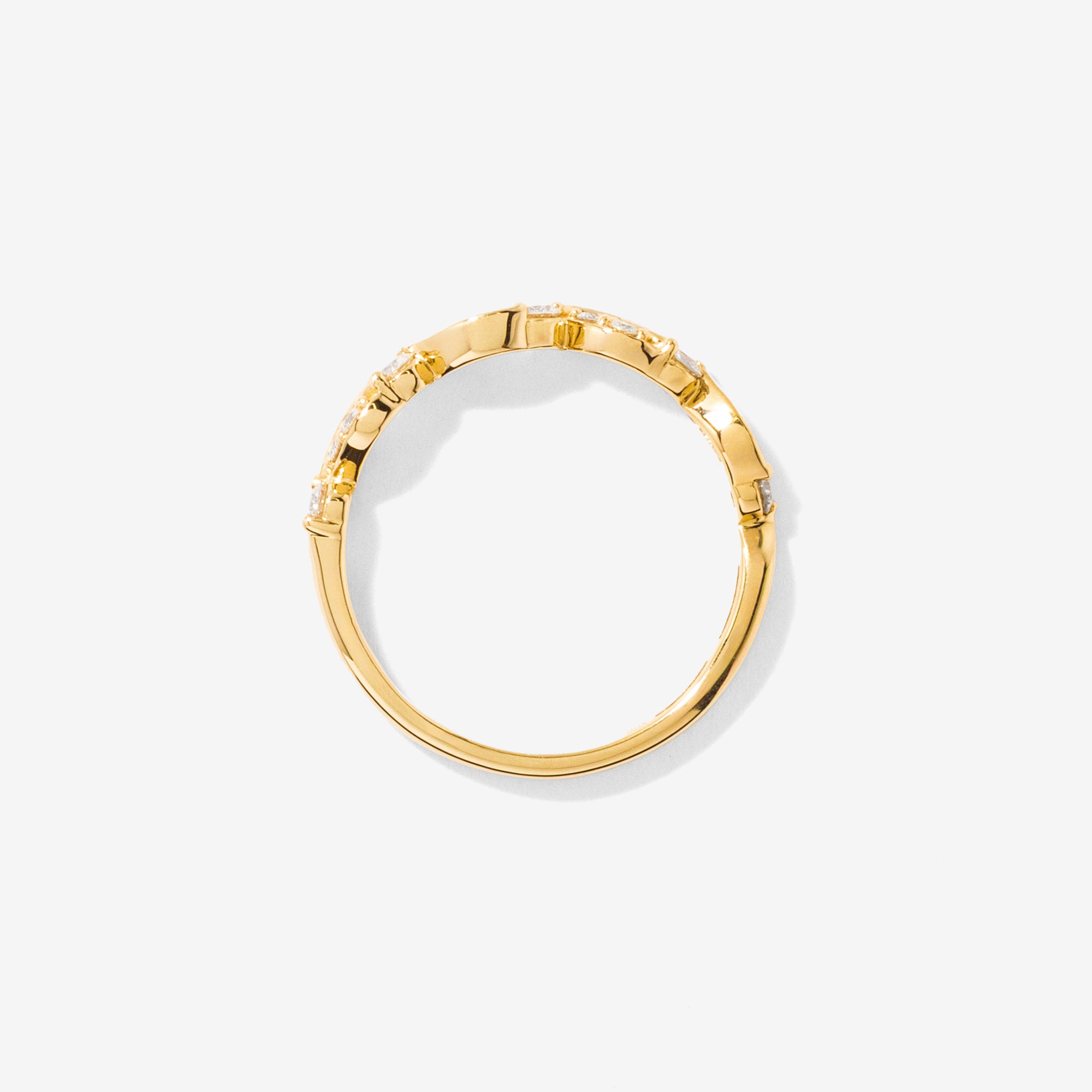 Diamond Wedding Band 10K Yellow Gold (0.25 ct tw)