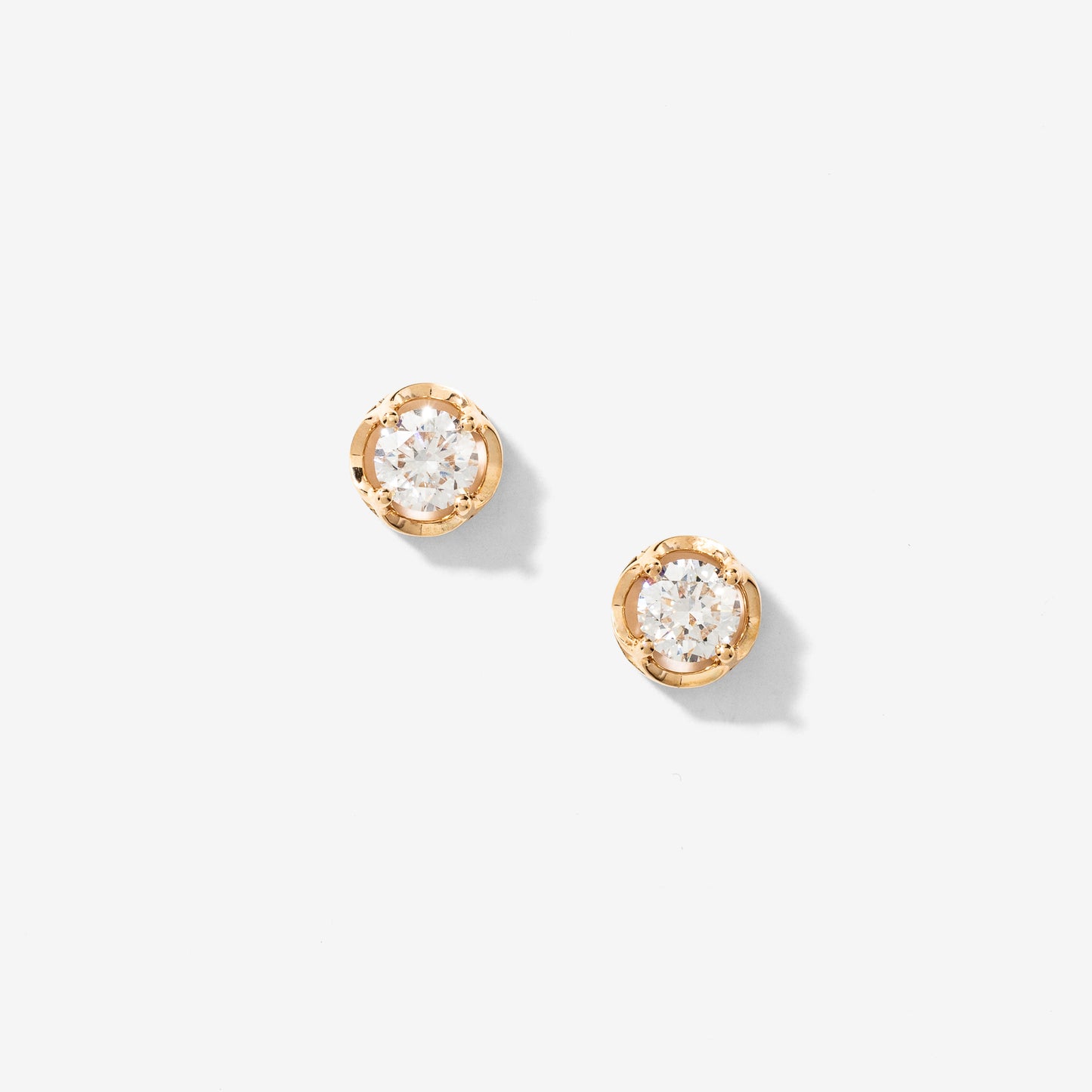 Lab Grown Diamond Stud Earrings in 10K Yellow Gold (0.75 ct tw)