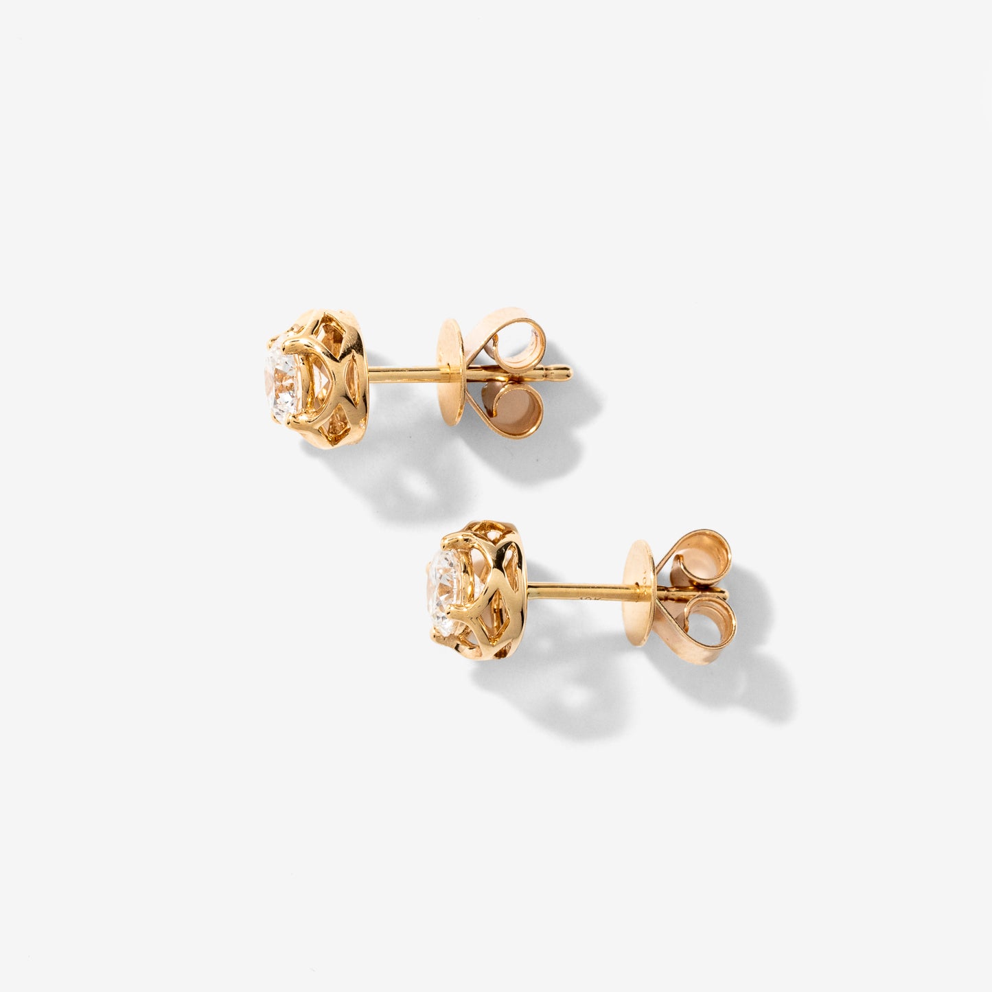 Lab Grown Diamond Stud Earrings in 10K Yellow Gold (0.75 ct tw)