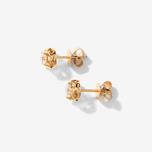 Lab Grown Diamond Stud Earrings in 10K Yellow Gold (0.75 ct tw)