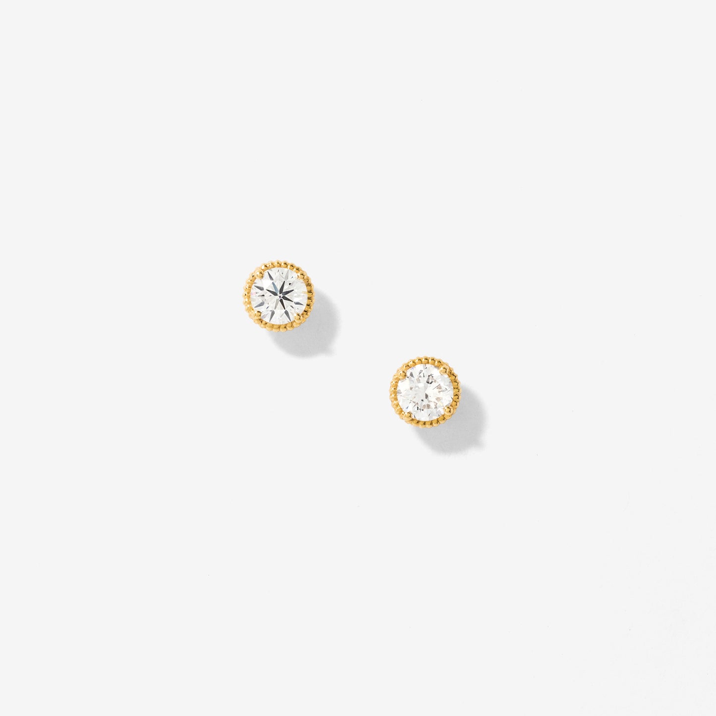 Lab Grown Diamond Stud Earrings in 10K Yellow Gold (0.75 ct tw)