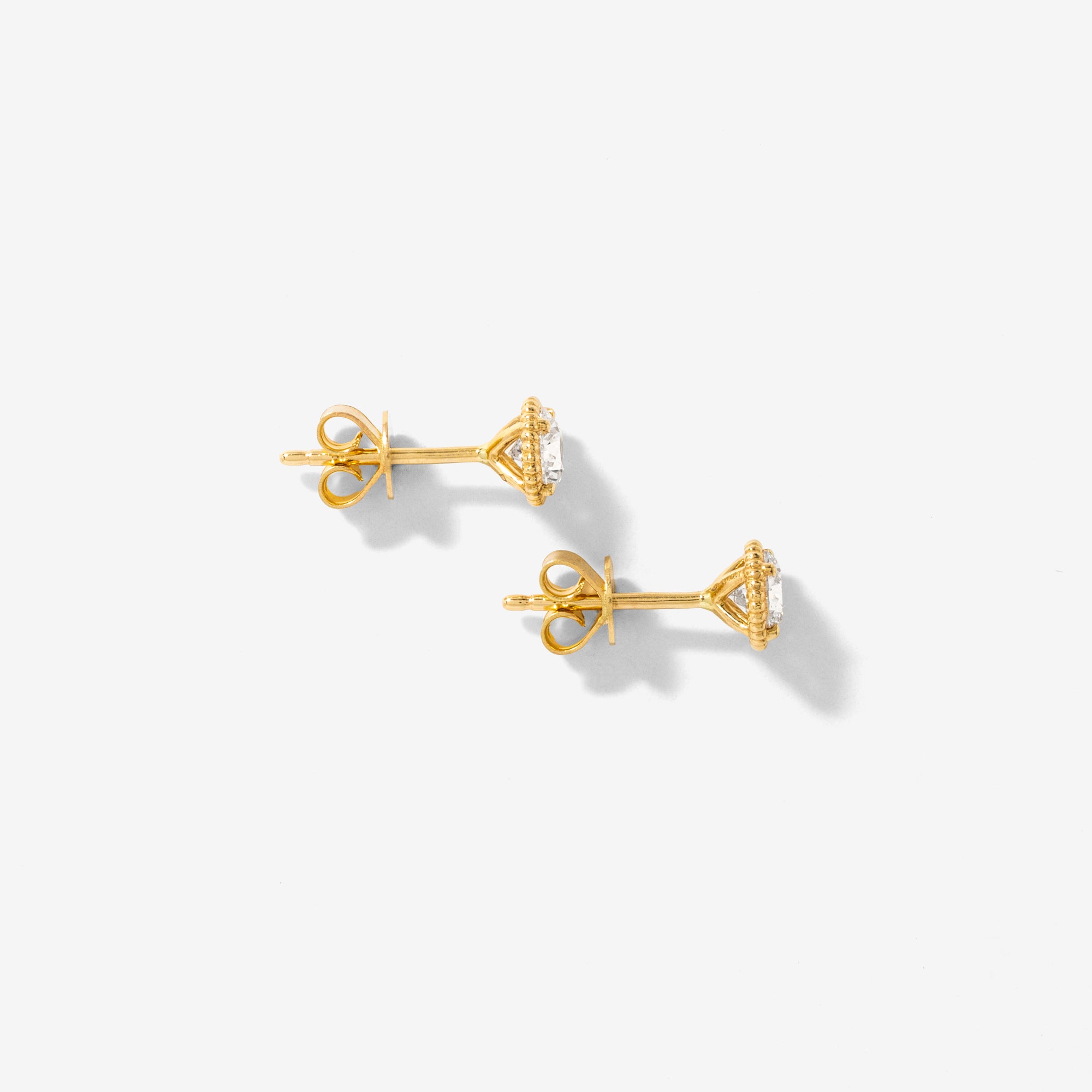Lab Grown Diamond Stud Earrings in 10K Yellow Gold (0.75 ct tw)