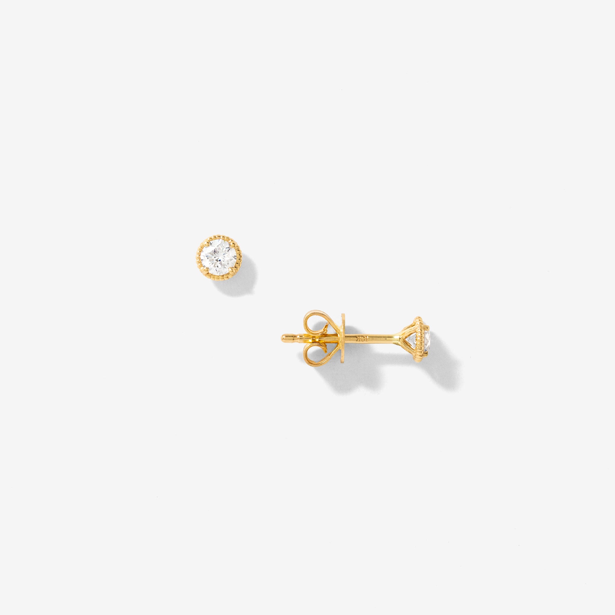 Lab Grown Diamond Stud Earrings in 10K Yellow Gold (0.30 ct tw)