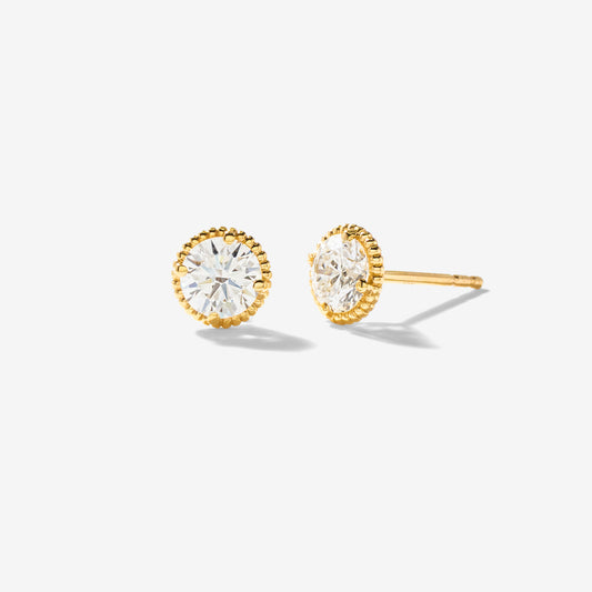 Lab Grown Diamond Stud Earrings in 10K Yellow Gold (1.00 ct tw)