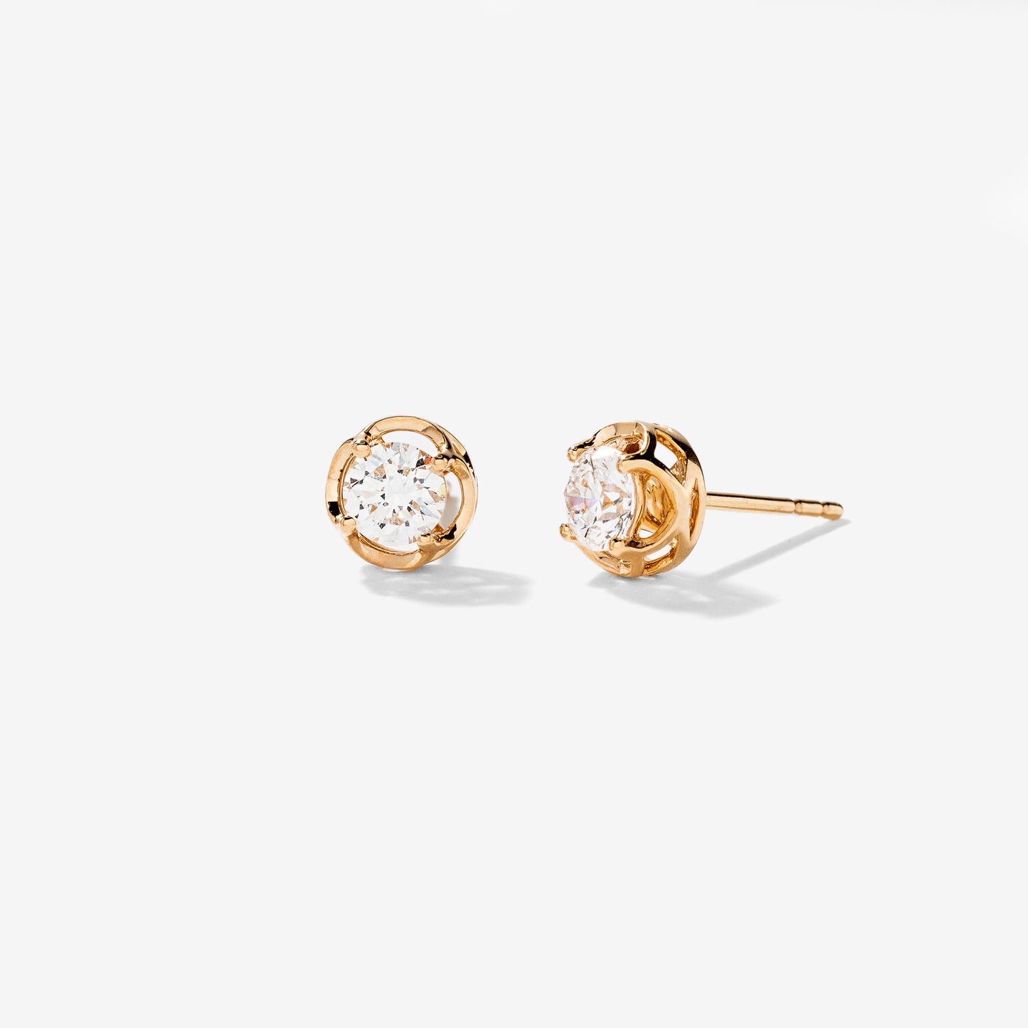 Lab Grown Diamond Stud Earrings in 10K Yellow Gold (0.75 ct tw)